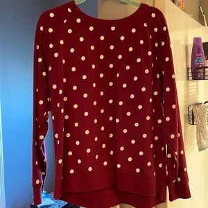 Polka dot sweatshirt